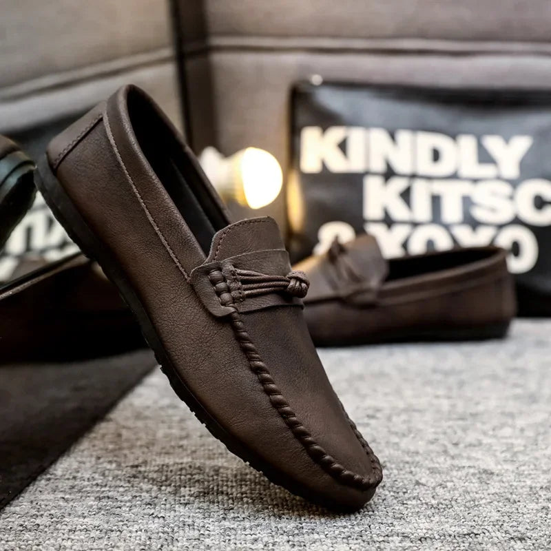 Men's Moccasins Comfortable Slip-on Driving Shoes for Men