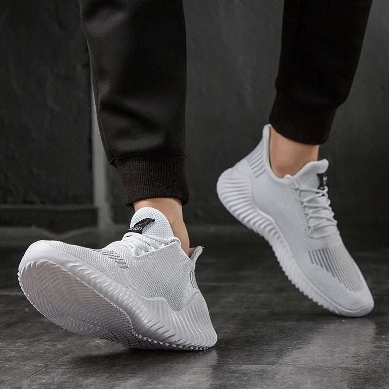 Shoes Men High Quality Male Sneakers Breathable White Fashion Gym Casual Light Walking Plus Size Footwear 2026