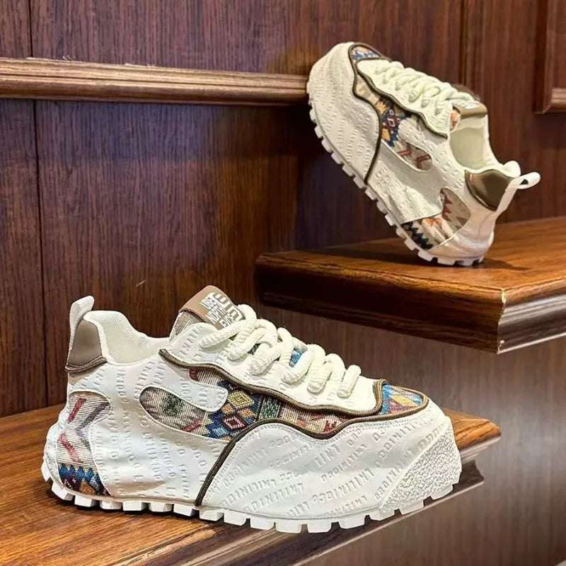 Men's Breathable Platform Casual Sneakers Large Size 39-48