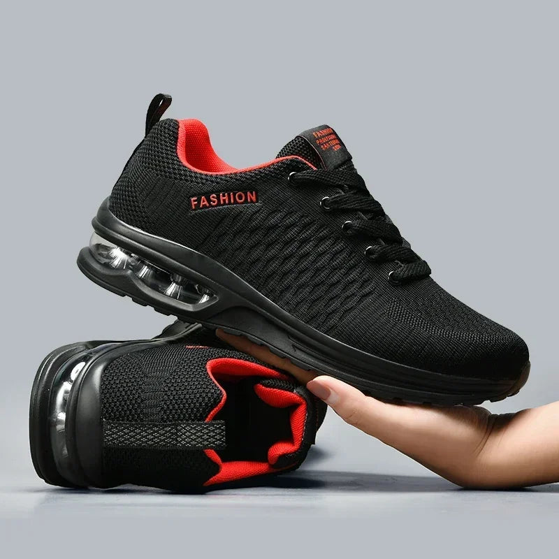 Men's Lightweight Leather Sports Shoes for Outdoor Activities