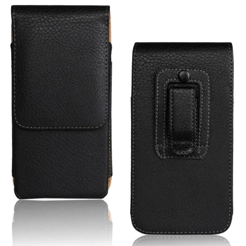 evolou Leather Phone Belt Case for Iphone 16 Pro Max 16E 12 13 Mini 14 15 Belt Clip Waist Bag Magnetic Vertical Case