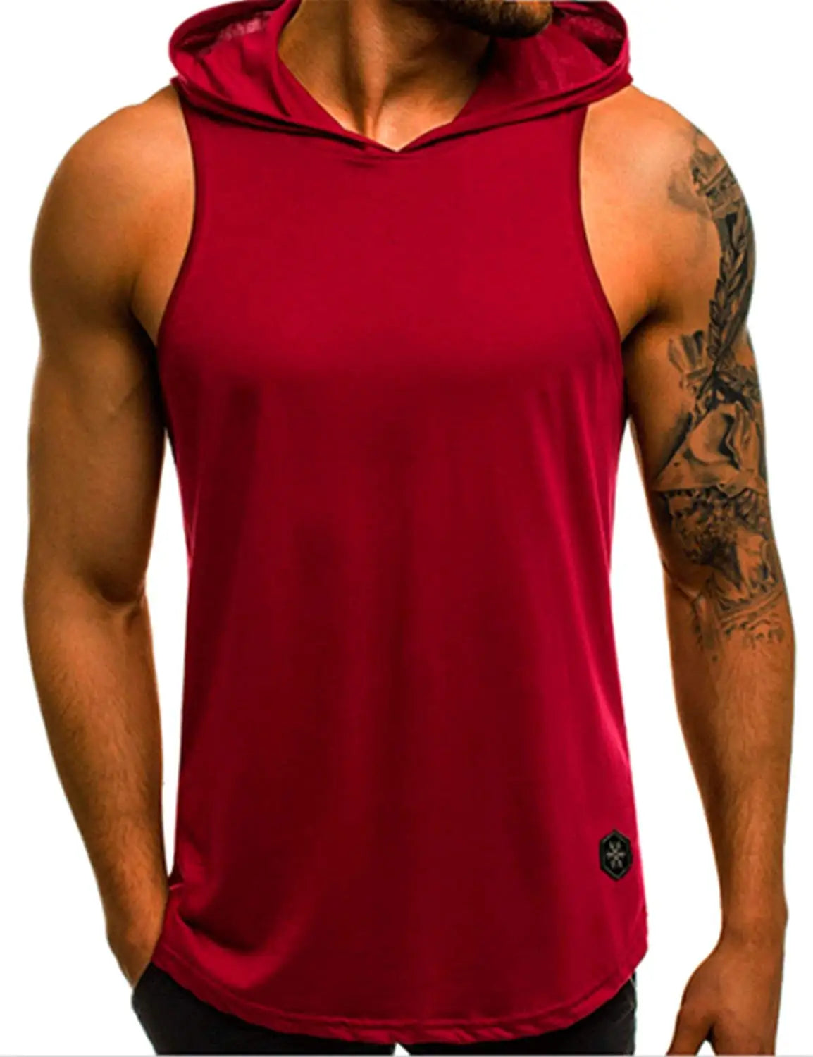 New Fashion Moto Biker Hooded Mens Tank Tops Joggers Summer T Shirt Men Sleeveless Top Fly Cool Street Top Mens Clothes M-3XL