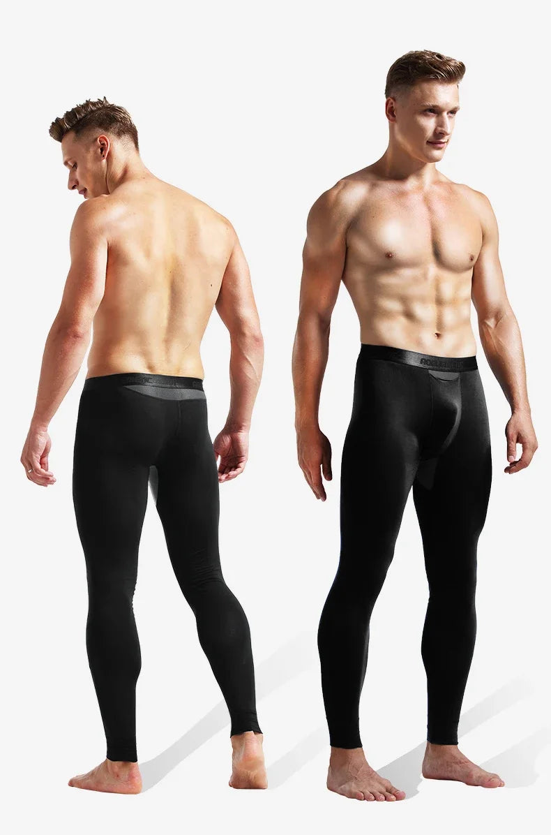 Thin Cotton Long Johns Men's Thermal Underwear
