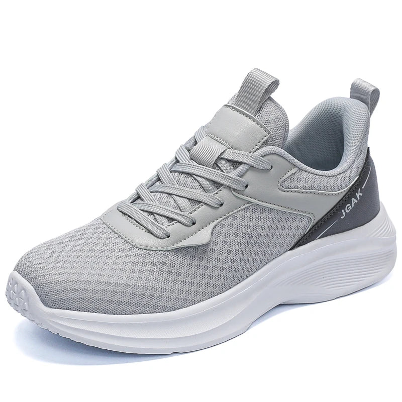 Mens Casual Lightweight Breathable Black Sneakers Size 49 50 51 52