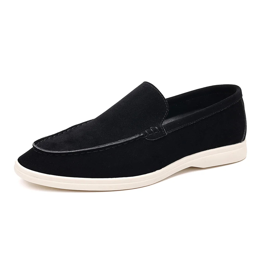 Men's Suede Leather Moccasin Loafers for Formal Occasions
