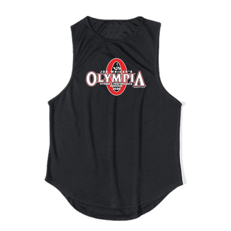 Mens Bodybuilding Gym Tank Tops Summer Fitness Clothing Mesh Quick Dry Loose Fit Sleeveless T Shirts Men Muscle Running Vest