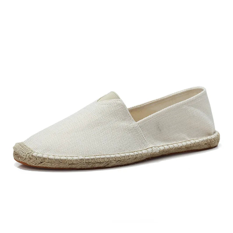 Mens Canvas Slip-On Espadrilles for Summer Casual Wear