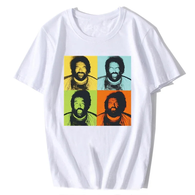 Bud Spencer Print T-Shirt for Men and Women