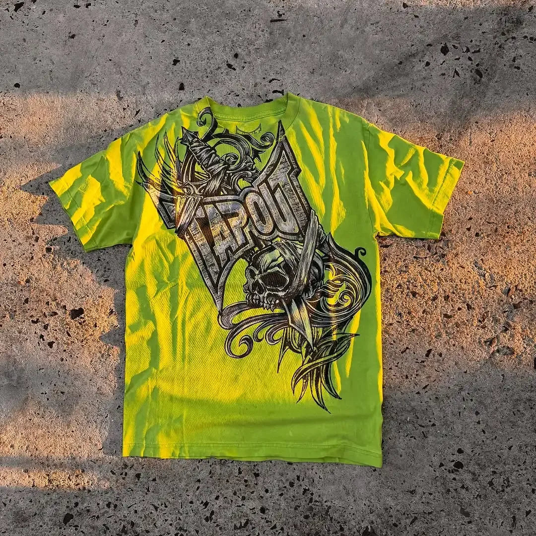 Y2k Skull Oversized T-Shirt for Men