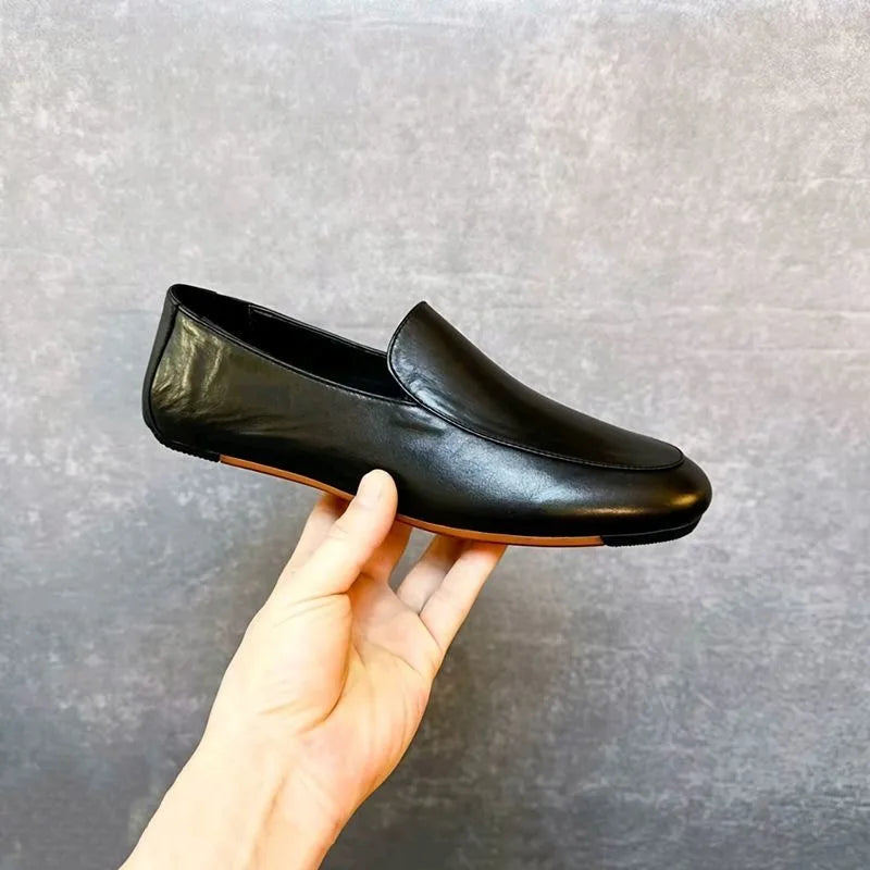 Men's Genuine Leather Casual Loafers for Daily Use