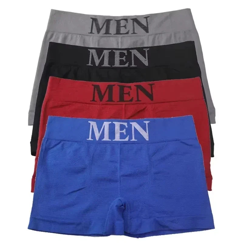 5PCS Men’s High Elastic Breathable Boxer Briefs