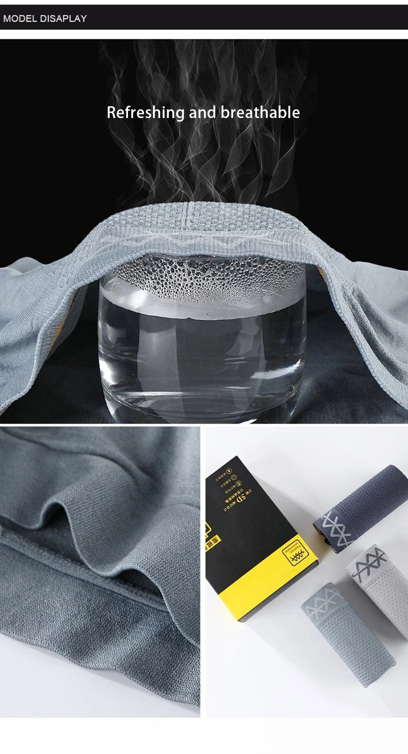 High Elasticity Seamless Men Boxers Honeycomb