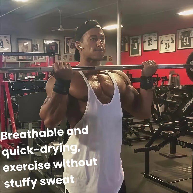Men's Summer Bodybuilding Tank Top - Sleeveless Gym Fitness Clothing, Plus Size Vest