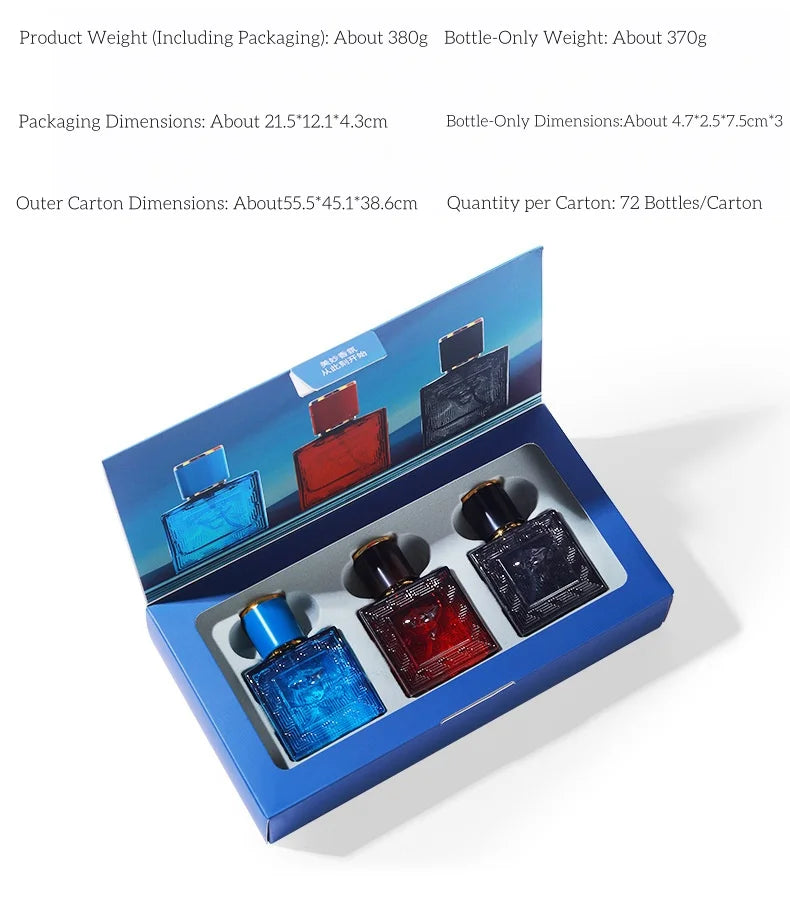 3 Piece 'Little Town' Brand Perfume Cologne Men Perfume for Gentlemen