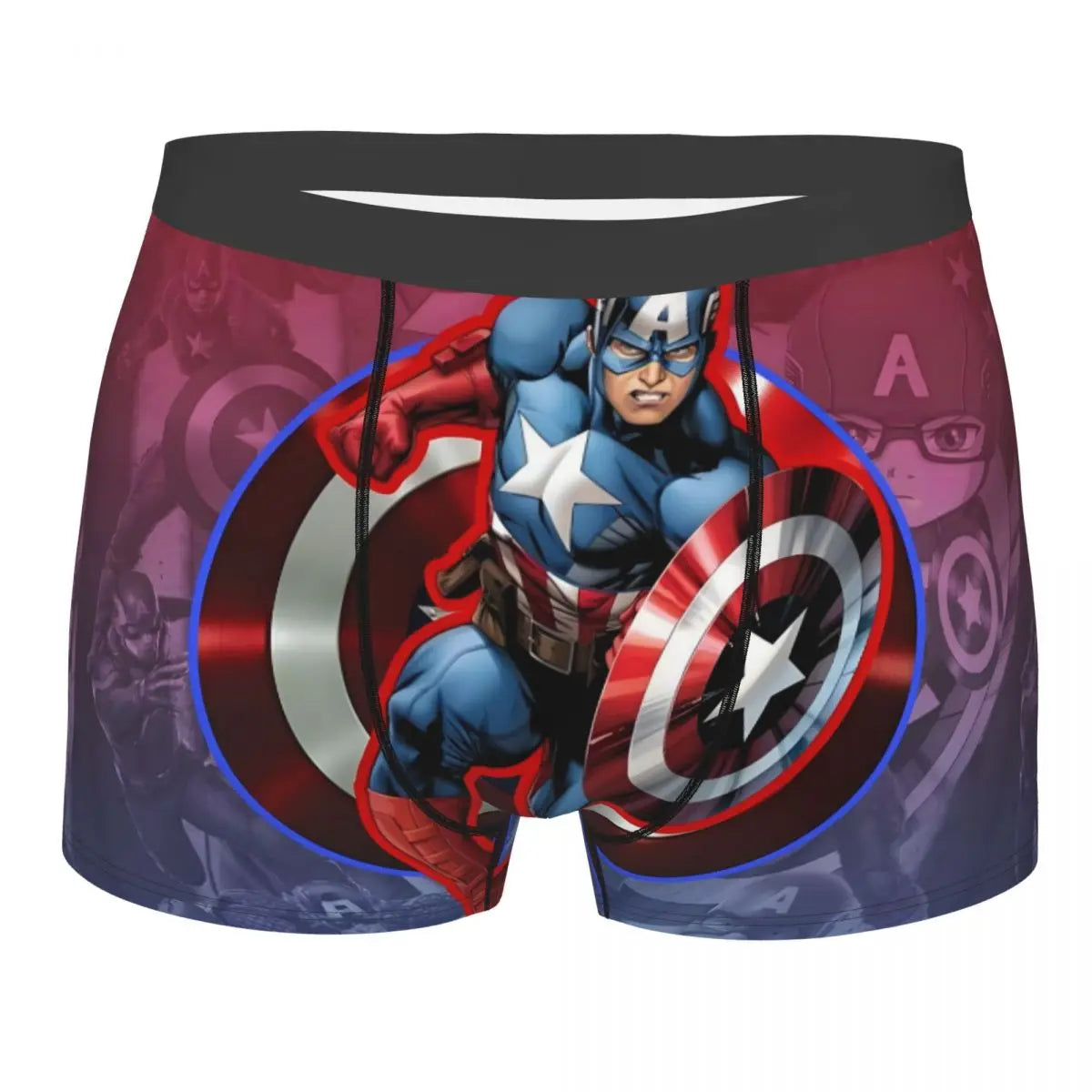 Captain America Comics Design Boxer Shorts for Men by MINISO