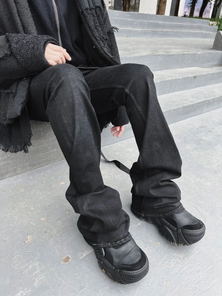 Men's High Stretch Wax Coated Denim Pants