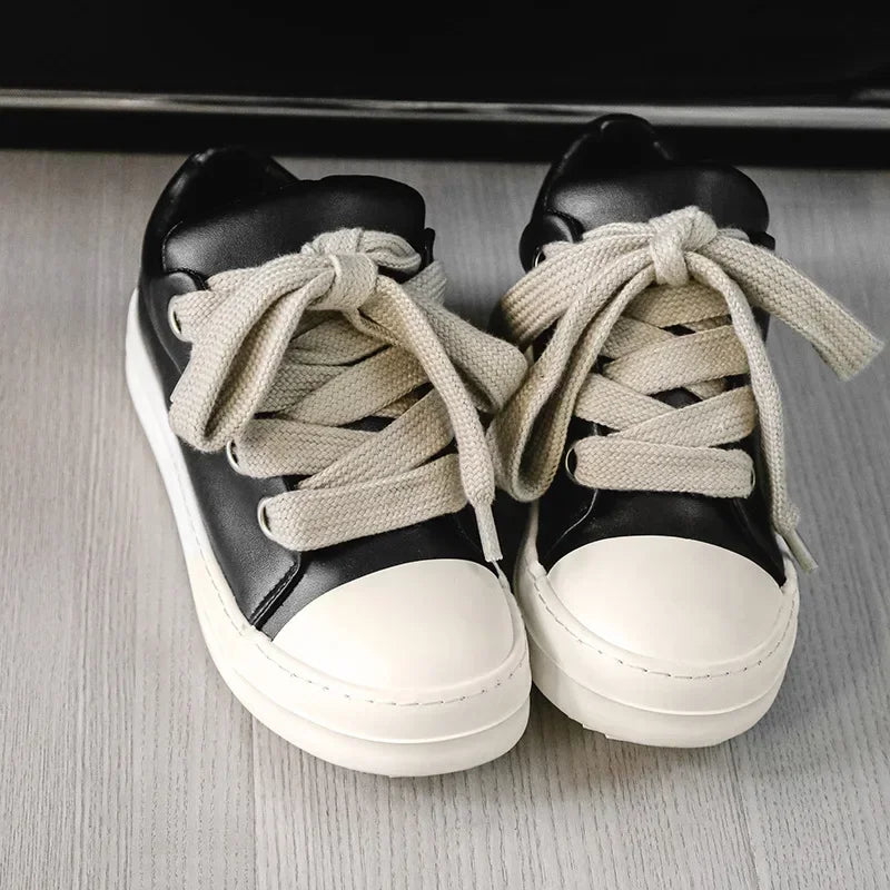 Men's PU Leather Casual Sneakers for Spring and Autumn