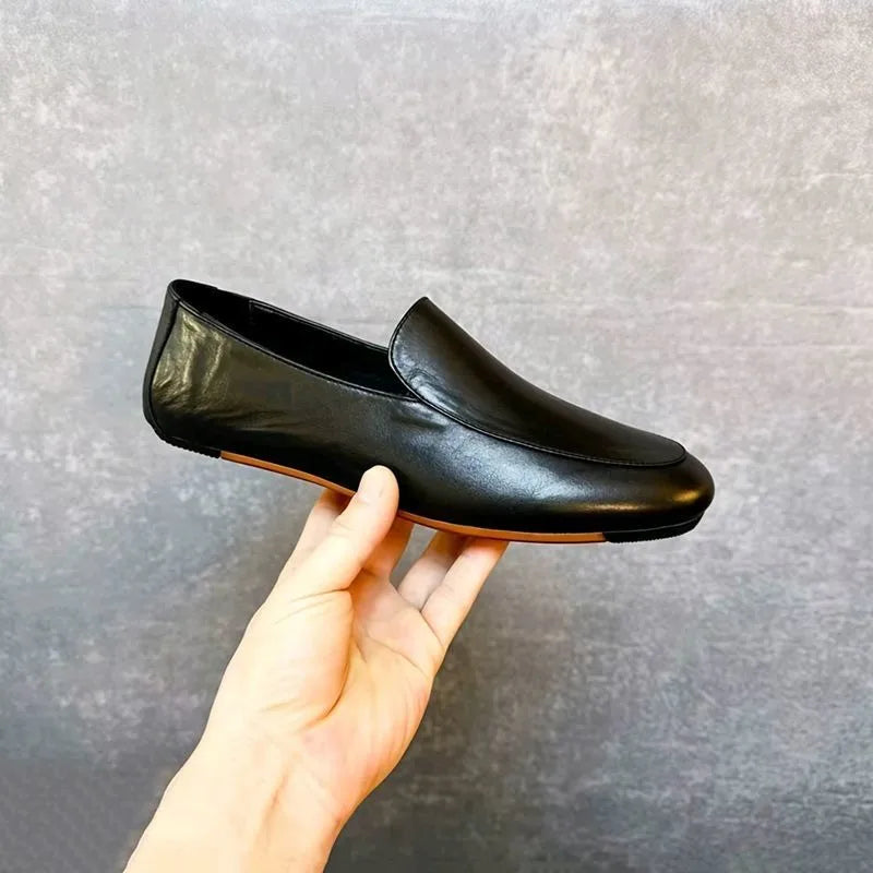 Men's Genuine Leather Casual Loafers for Daily Use