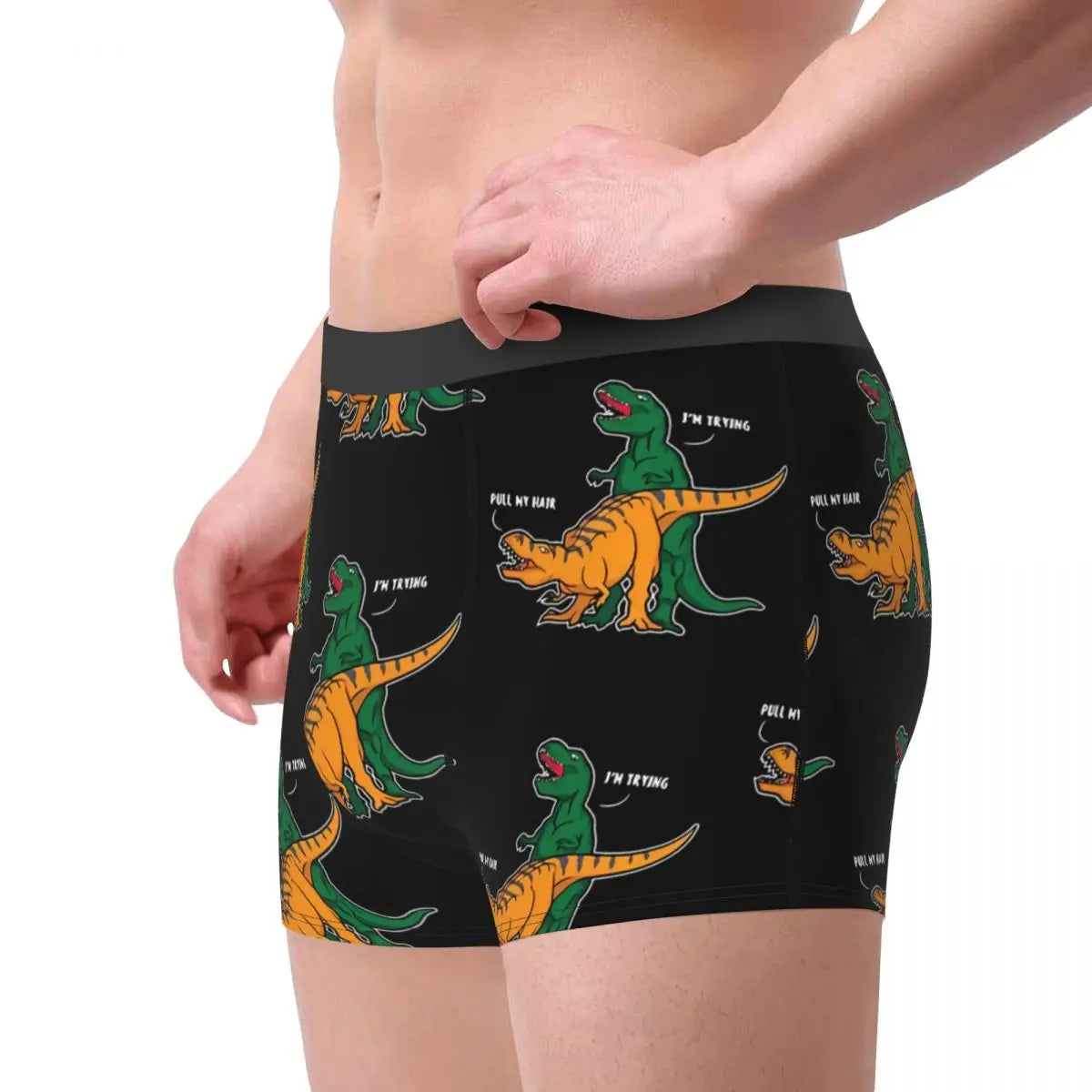 Boxer Shorts T-Rex Man's Underwear Polyester