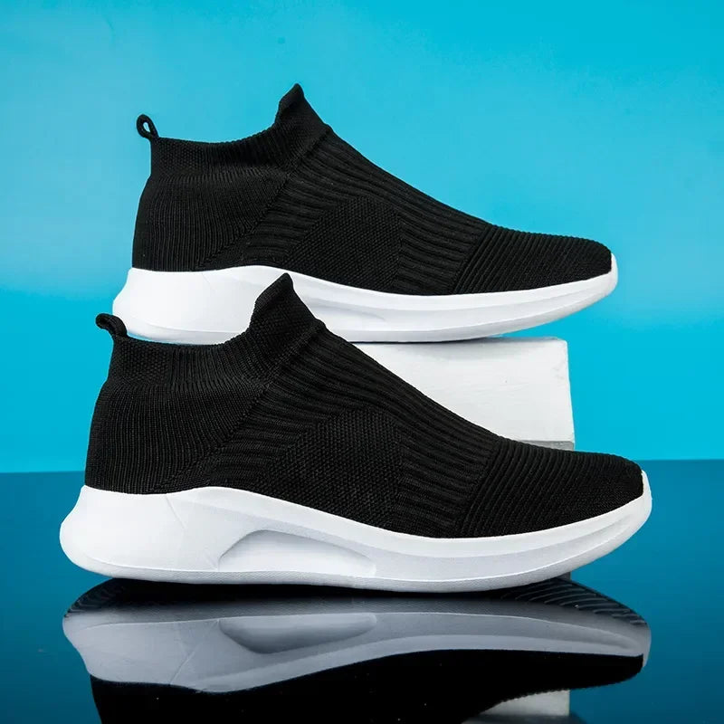 Men's Black Casual Slip-On Shoes Size 35-46
