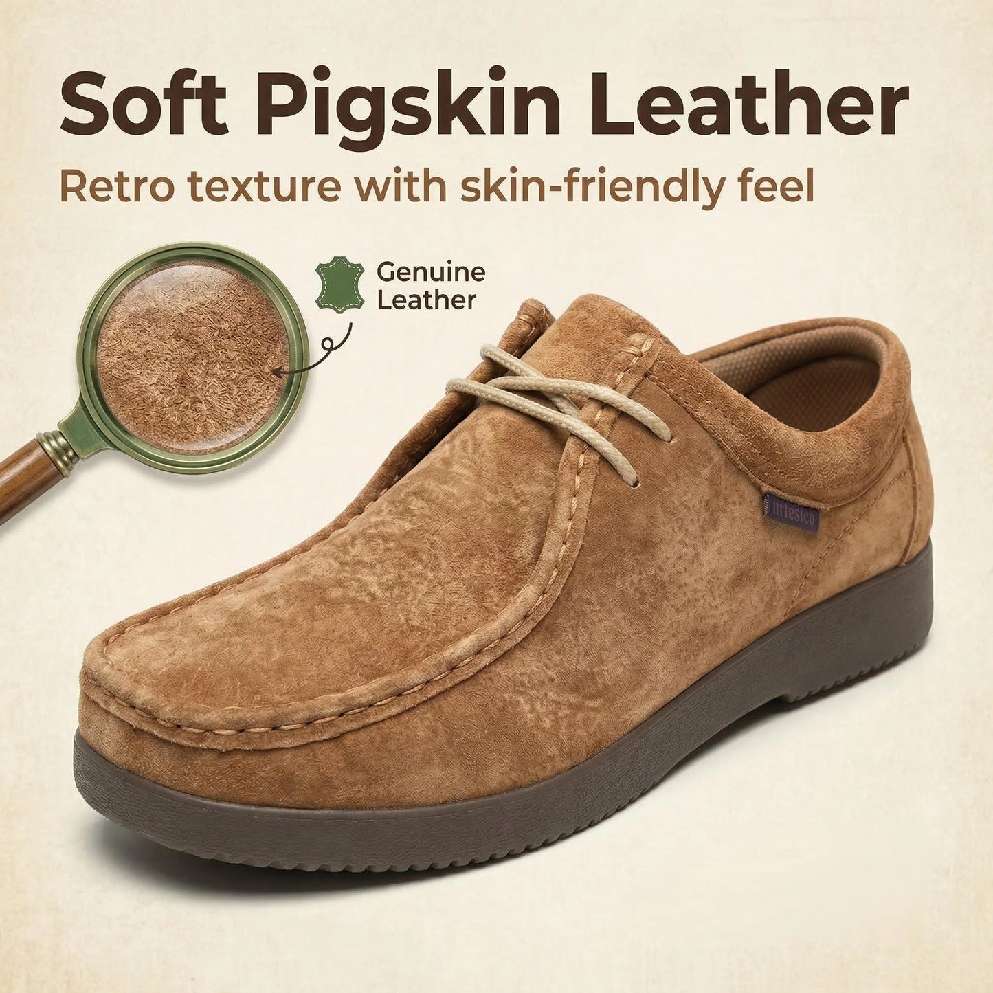Men's Genuine Leather Hand-Sewn Loafers