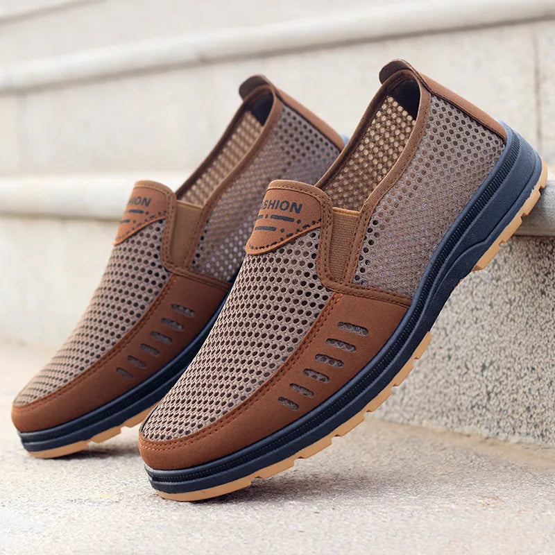 DUTRIEUX Men Casual Shoes Breathable Mesh Loafers