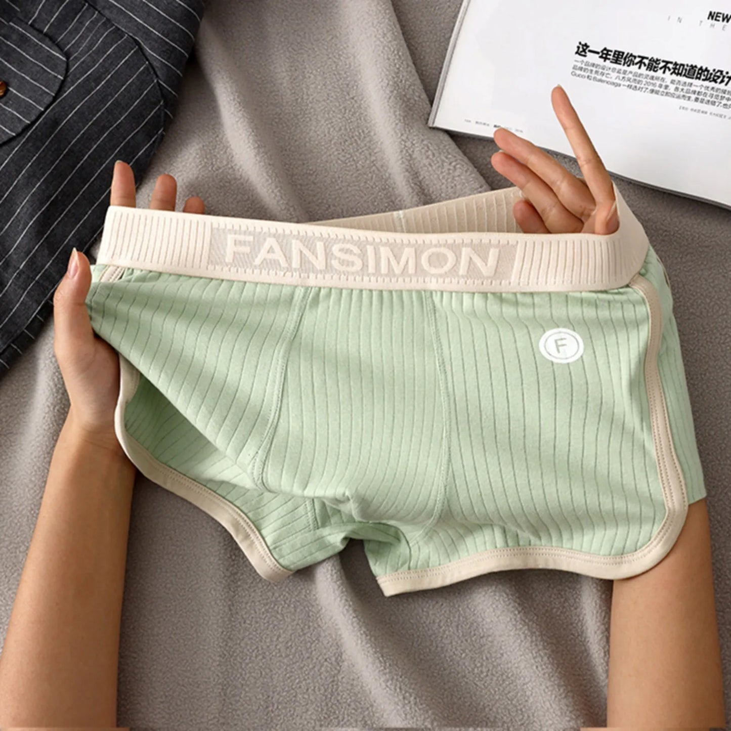 Men's Cotton Boxer Shorts Breathable Underwear