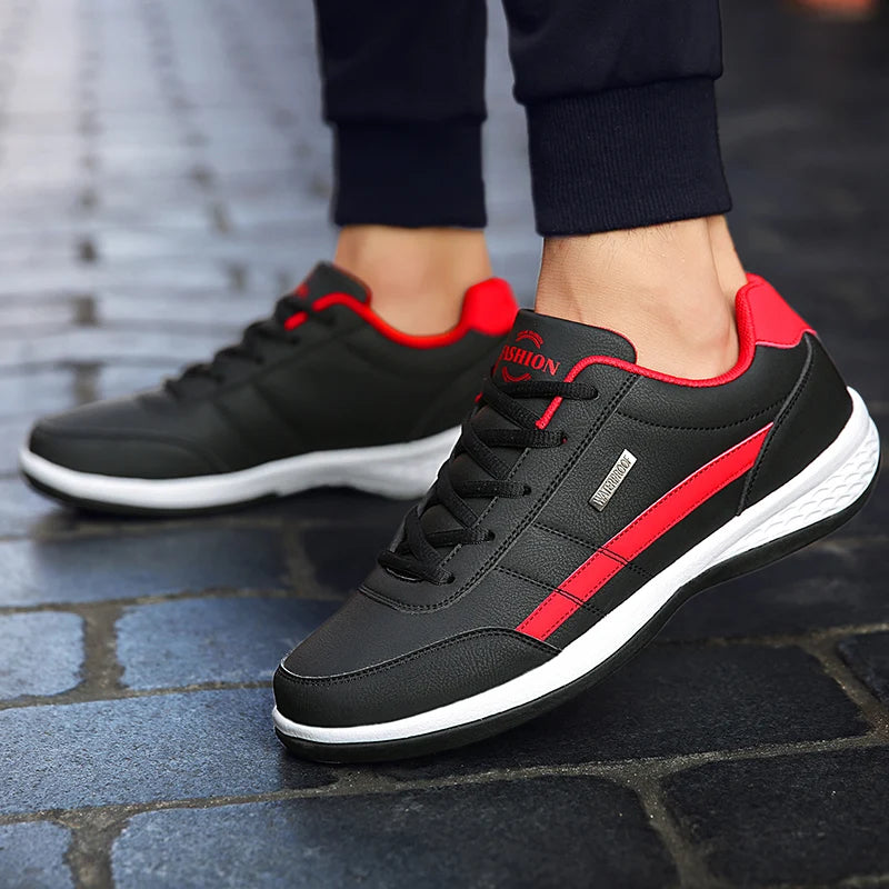 Men's Casual Sports Shoes Breathable Leather Non-Slip