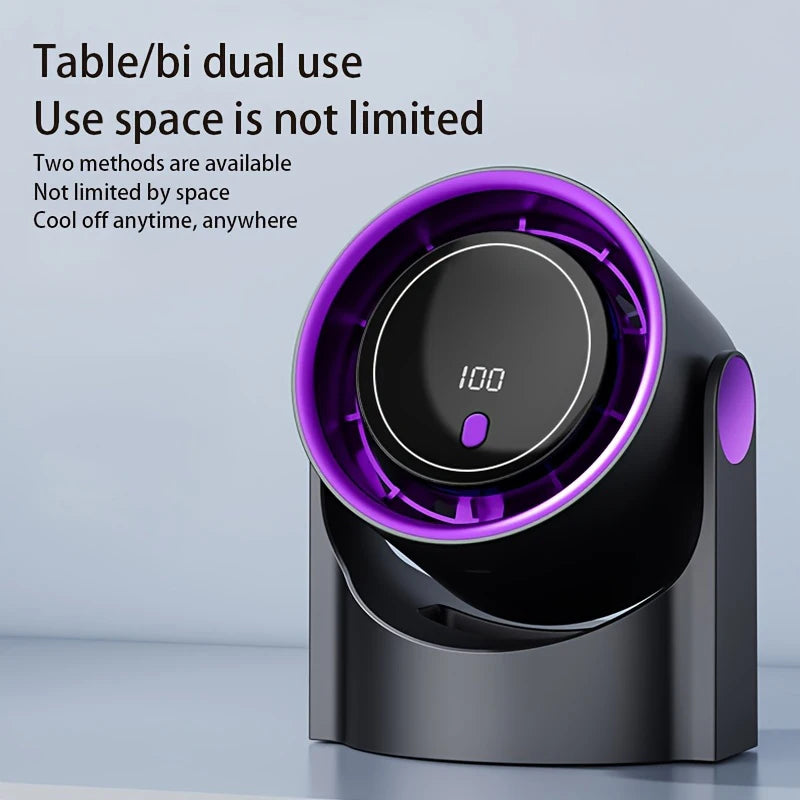 Portable Air Circulator Fan 1200mAh Rechargeable Desktop Fan