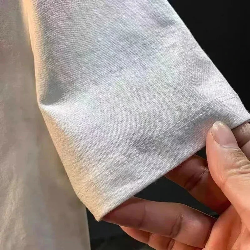 Light Luxury Cotton Short-sleeved T-shirt for Men