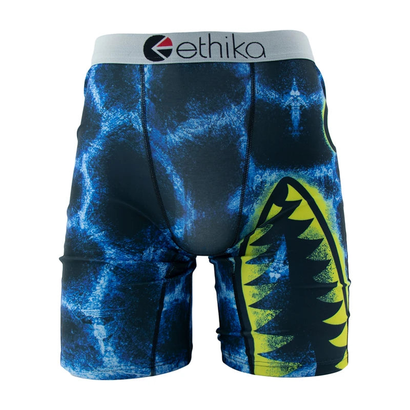 ETHIKA Brand 1Pcs Men's Boxers Breathable Swimming Male Underpants Size S-3XL