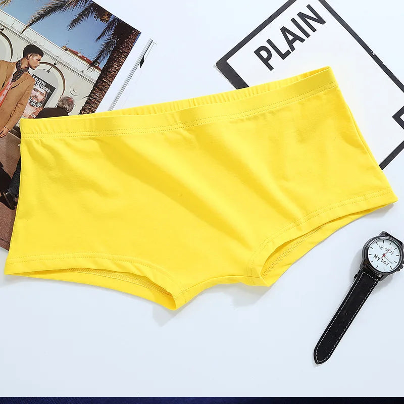 Men's Solid Cotton Boxer Shorts