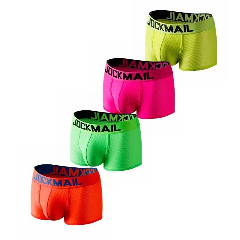 Mens Boxer Briefs Soft Nylon Underwear