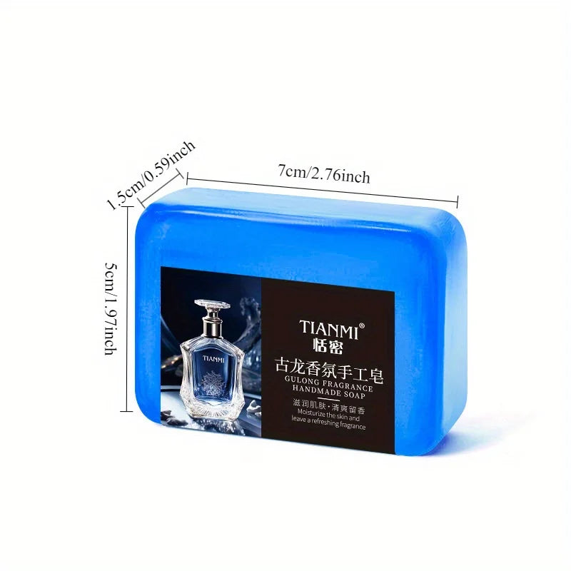 Men's Cologne Soap 2PCS Three in One for Hair Face Bath