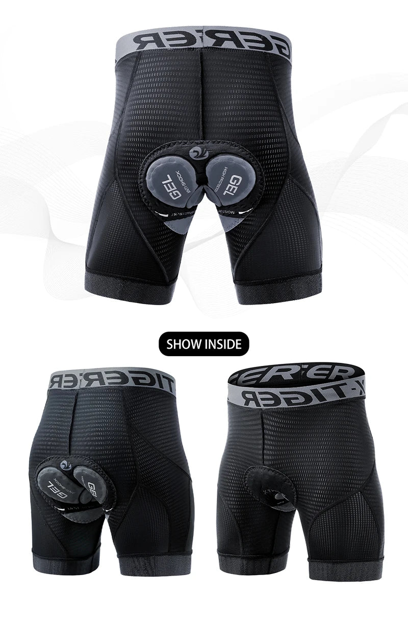 5D Padded Cycling Underwear Shorts by X-TIGER