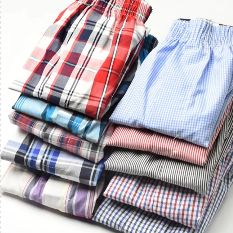 Cotton Classic Checkered Boxer Shorts by FARDLY