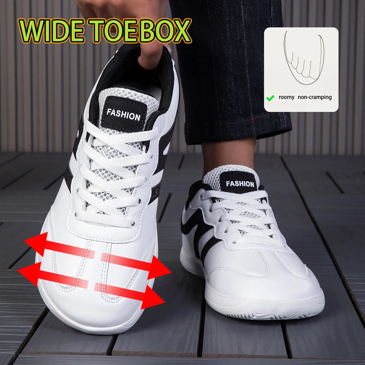 New Men Wide Toe Barefoot Shoes Women Breathable Board Shoes Outdoor Lightweight and Running Unisex Walking Shoes Trail Fashion
