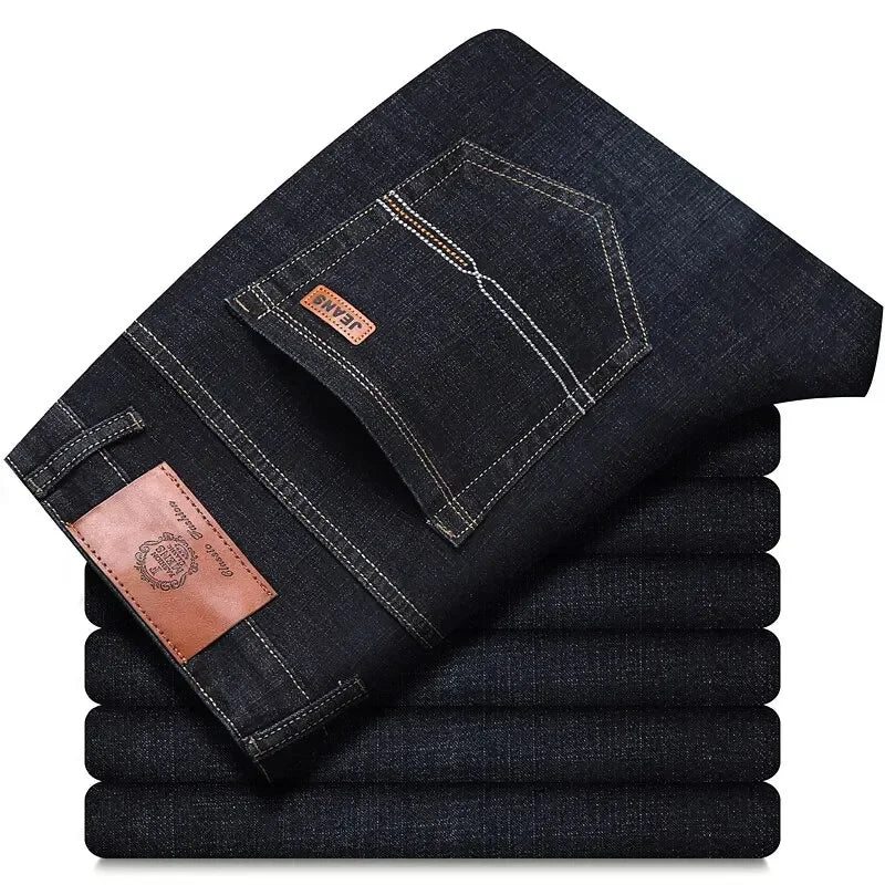 Men's Slim Fit Stretch Jeans for Business