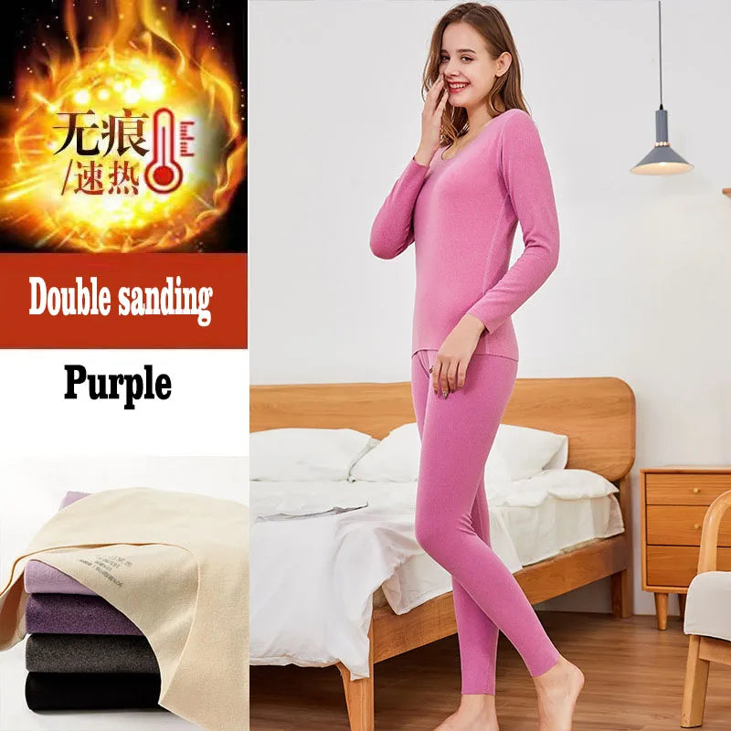 Thermal Underwear for Women + Men - 2 Pack Sets Ultra Soft Long Pajama