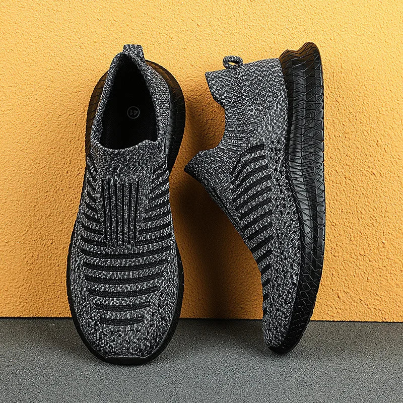 Men Lightweight Breathable Slip-On Sneakers for Casual Walking