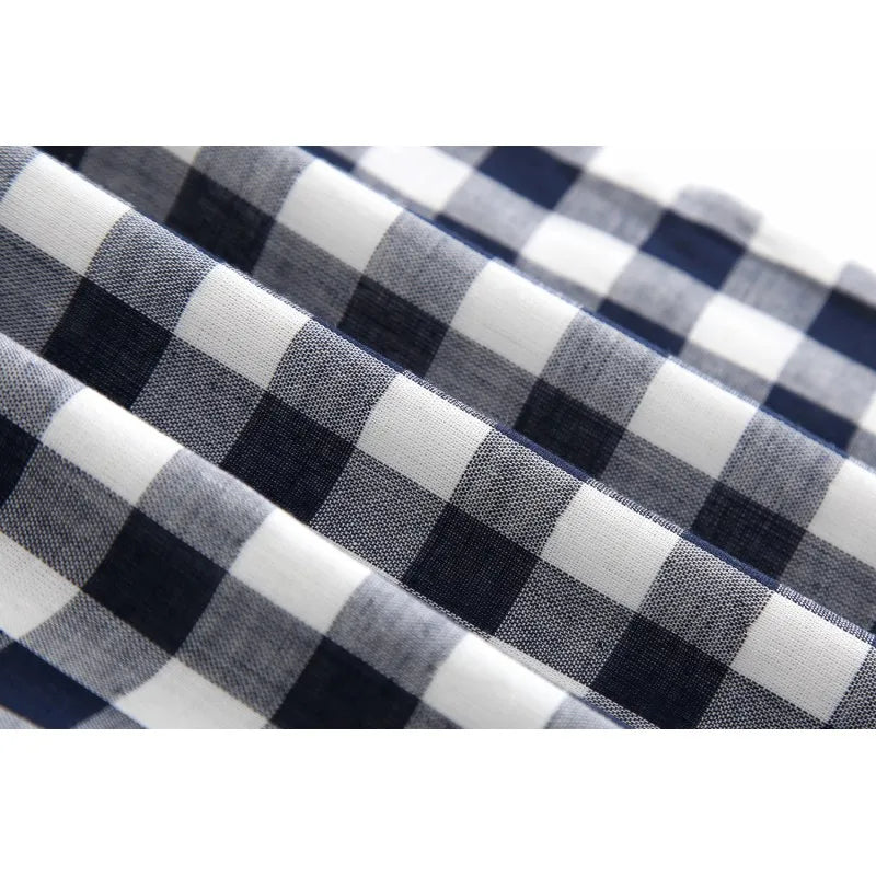 Summer Men Sleep Bottoms 100% Cotton Pajama Shorts Male Top quality Sleepwear Pants Men Home Shorts Striped Lounge Wear Shorts