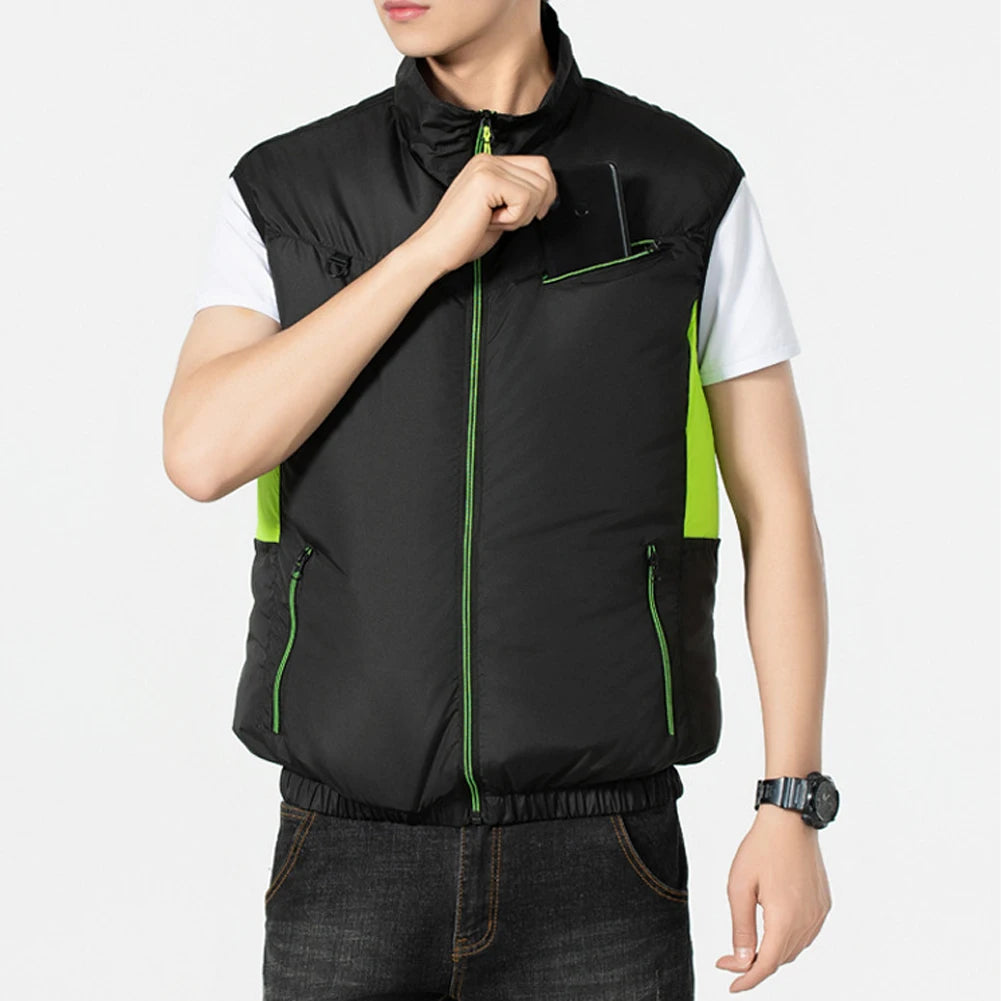 Cooling Vest Breathable Polyester Fan Vest for Hot Weather