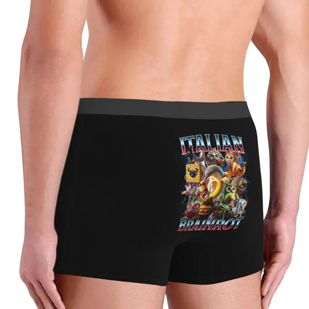 Men's Boxer Shorts Brr Brr Patapim Funny Italian Brainrot