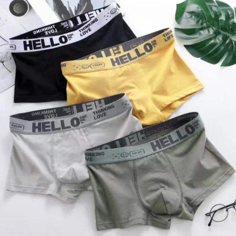 Men's Cotton Boxer Shorts for Summer Sports