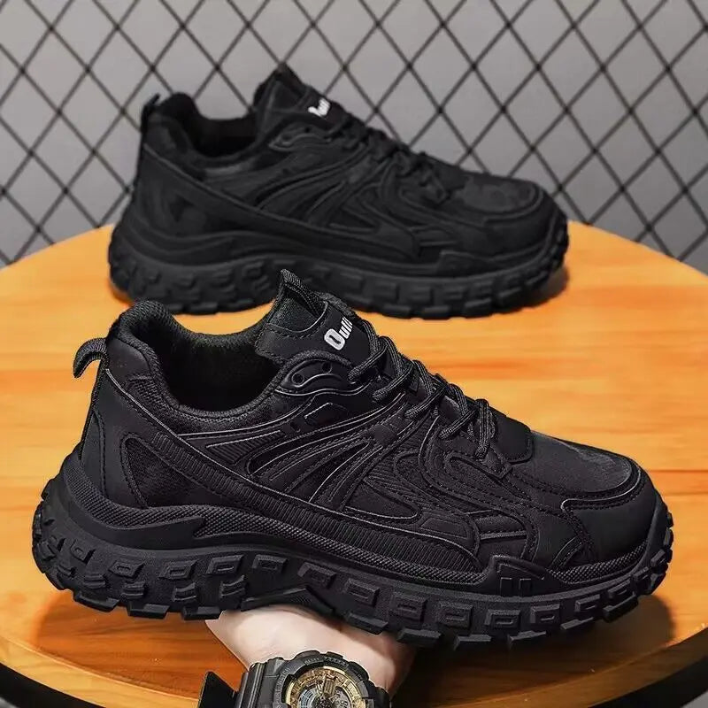 Men's Comfortable Lace-Up Sneakers for Running