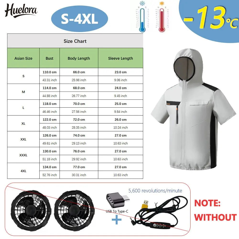 Huelora USB Rechargeable Cooling Vest for Men and Women
