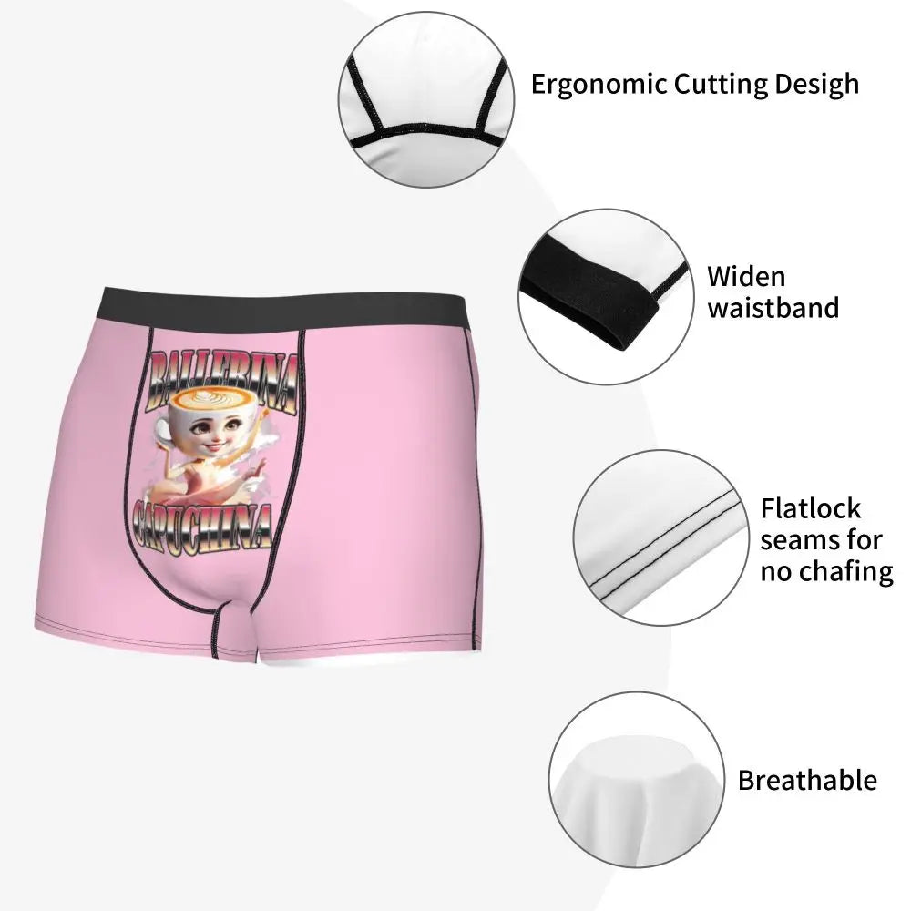 Men's Boxer Shorts Brr Brr Patapim Funny Italian Brainrot