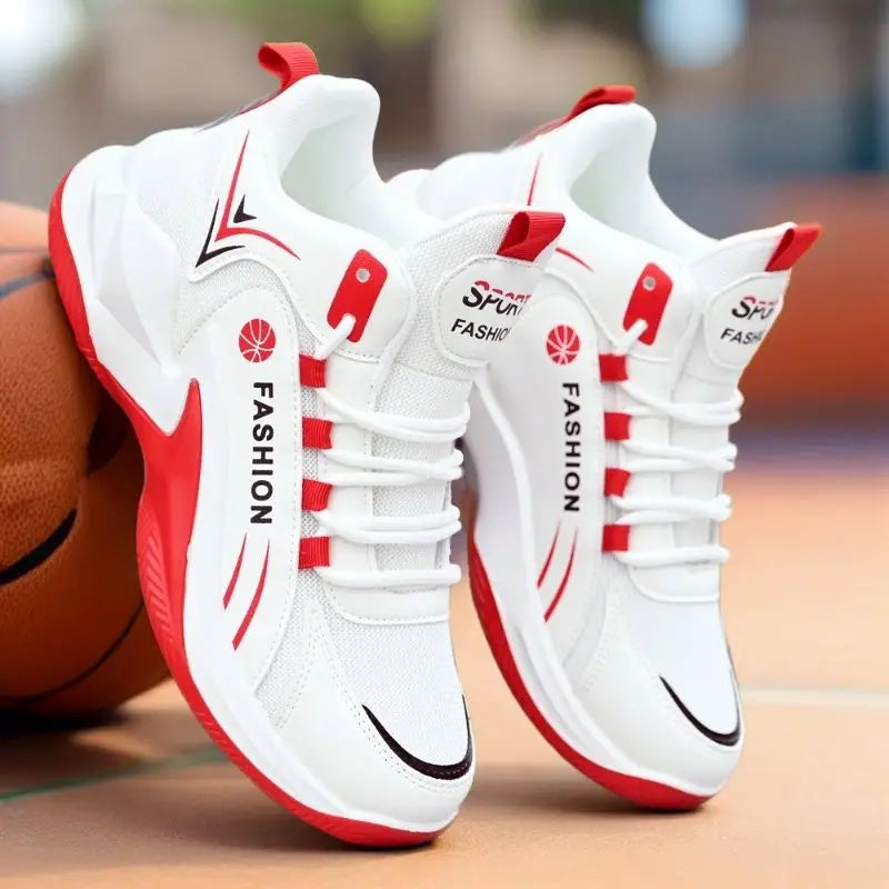 Men's High-Top Basketball Sneakers Breathable Sport Shoes