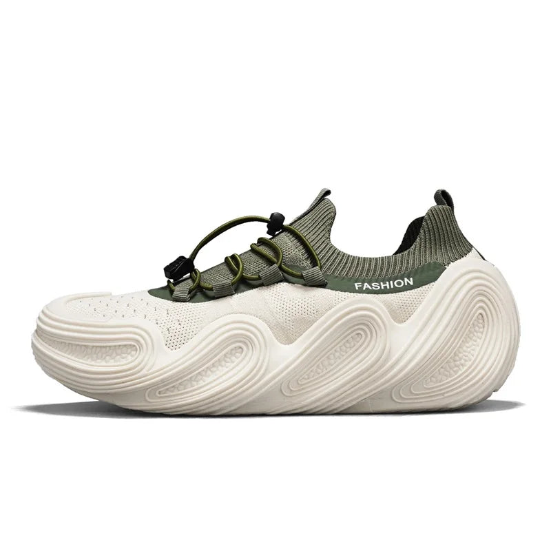 Men's Summer Mesh Casual Shoes with Thick Sole