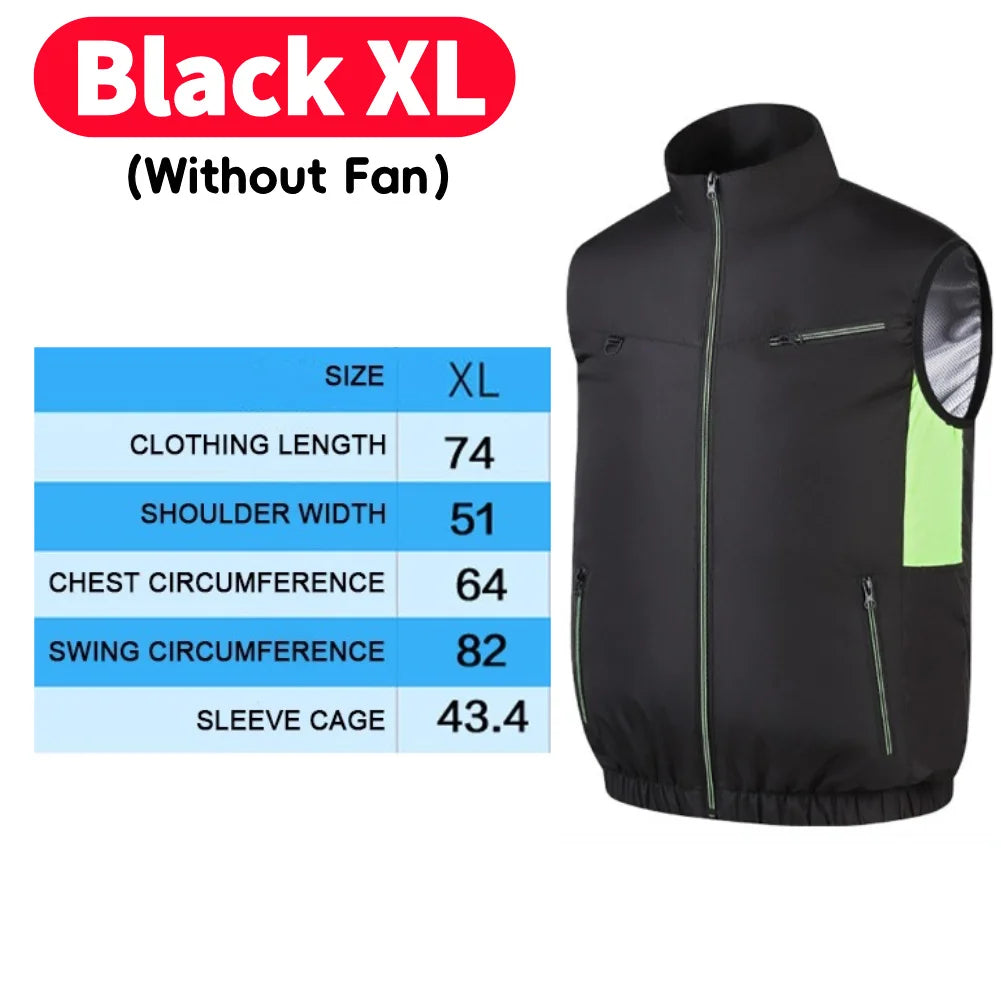 Cooling Vest Breathable Polyester Fan Vest for Hot Weather
